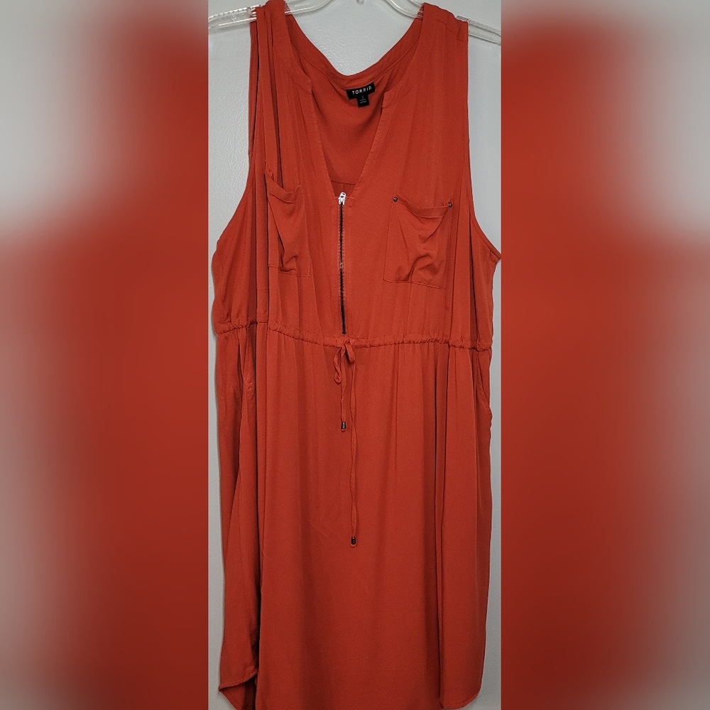 Torrid Sleeveless Dress Burnt orange Size 3 (22/24)